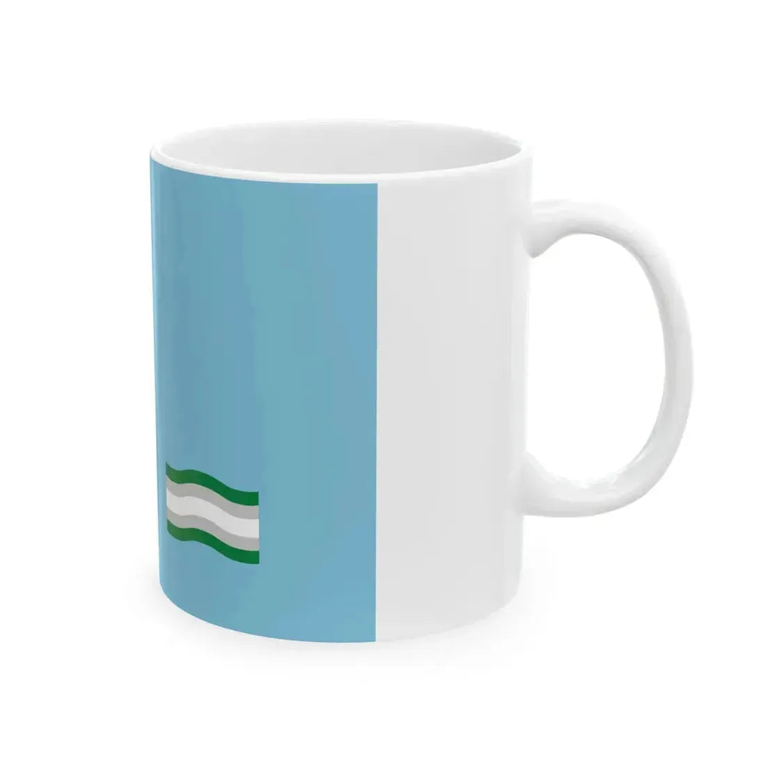 Inland Waterways Association of Ireland flag (Ireland) White Coffee Mug - Go Mug Yourself