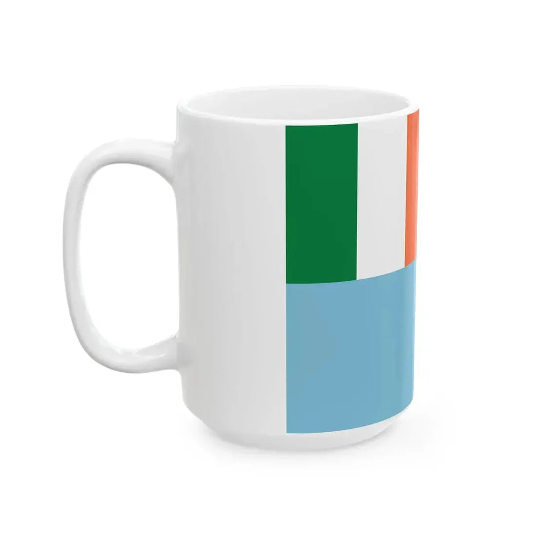 Inland Waterways Association of Ireland flag (Ireland) White Coffee Mug - Go Mug Yourself