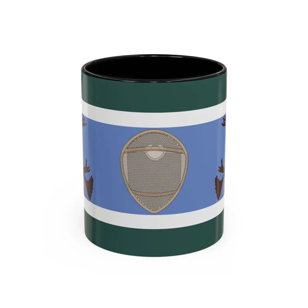 Innu Nation Flag - Accent Coffee Mug 11oz Black - Go Mug Yourself
