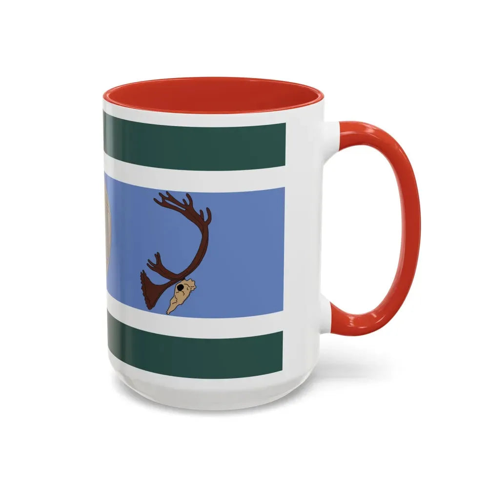 Innu Nation Flag - Accent Coffee Mug - Go Mug Yourself
