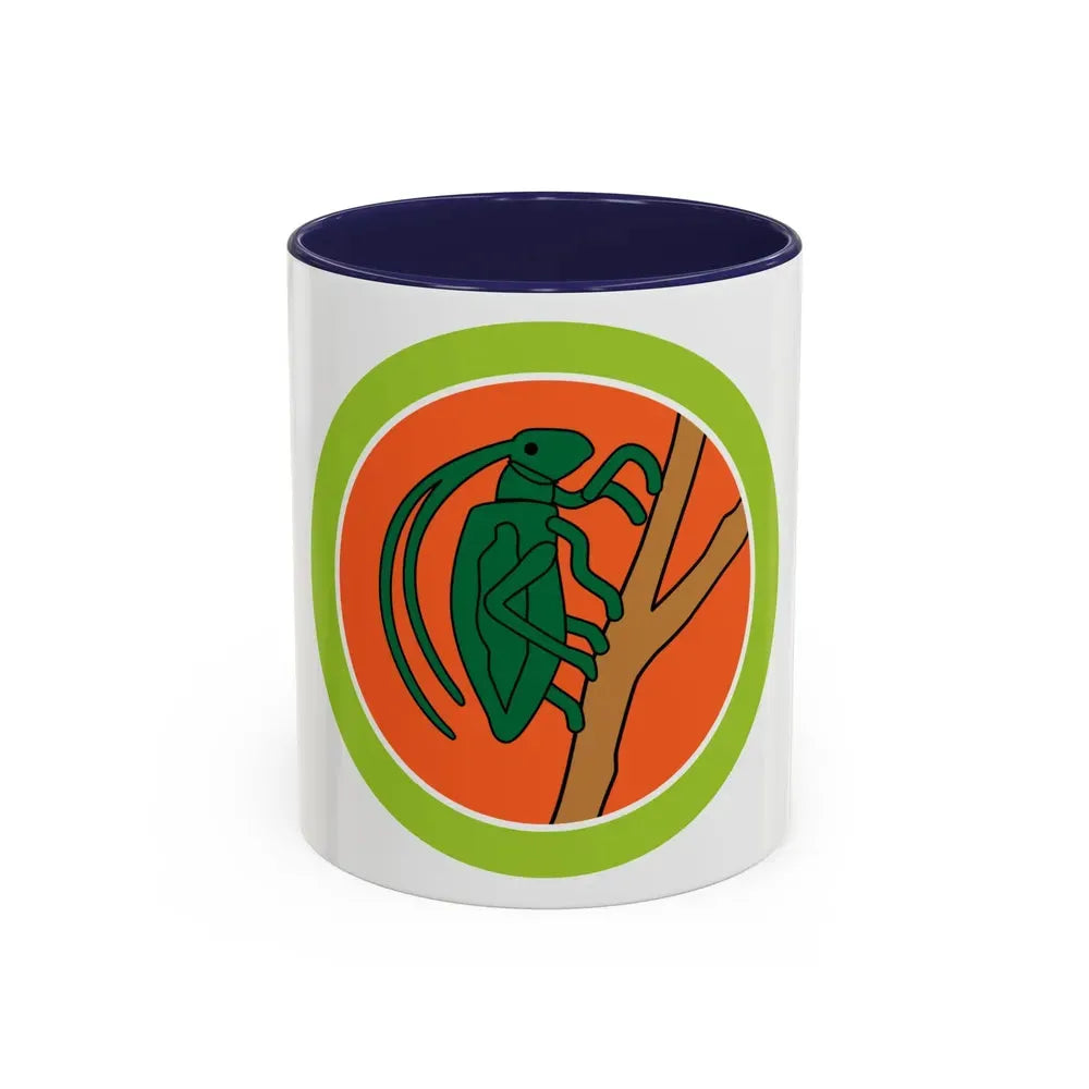 Insect Study (Boy Scout Merit Badge) Accent Coffee Mug 11oz Navy - Go Mug Yourself