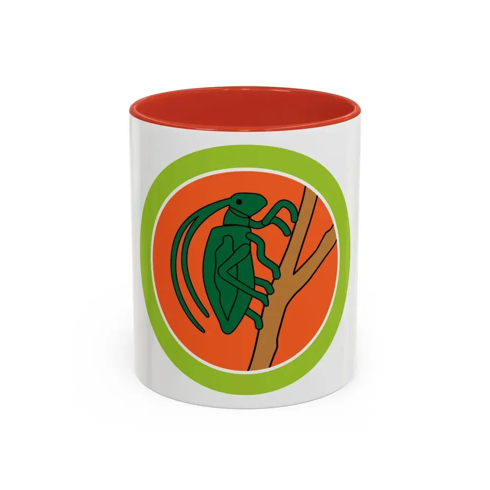 Insect Study (Boy Scout Merit Badge) Accent Coffee Mug 11oz Red - Go Mug Yourself