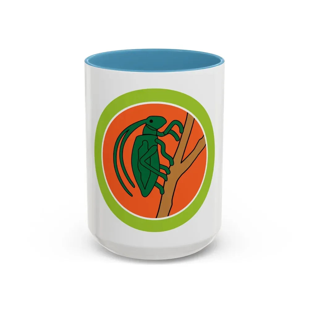Insect Study (Boy Scout Merit Badge) Accent Coffee Mug 15oz Light Blue - Go Mug Yourself