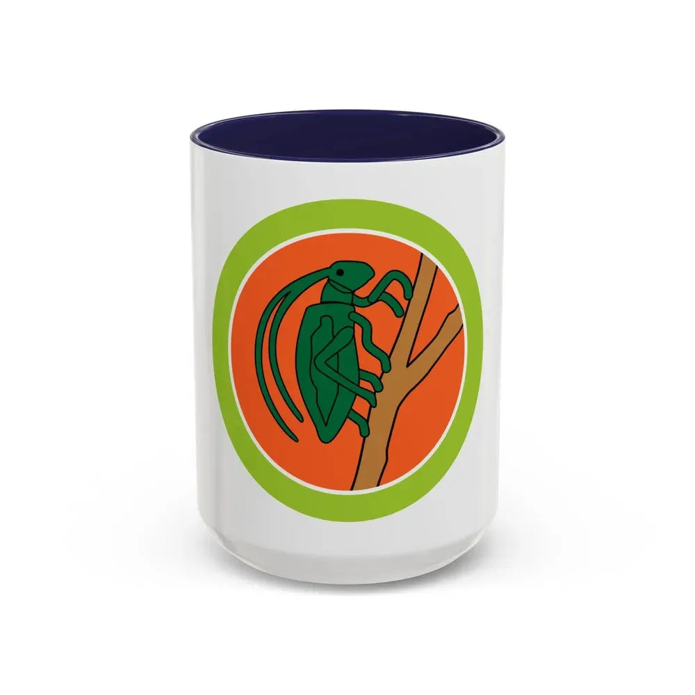 Insect Study (Boy Scout Merit Badge) Accent Coffee Mug 15oz Navy - Go Mug Yourself