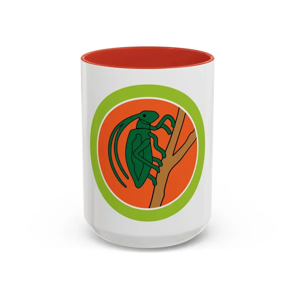 Insect Study (Boy Scout Merit Badge) Accent Coffee Mug 15oz Red - Go Mug Yourself