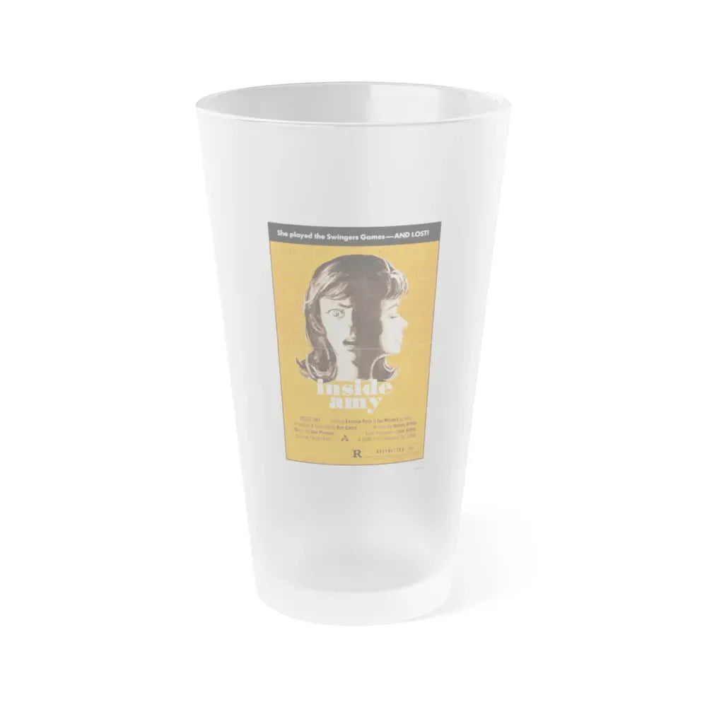 INSIDE AMY (SUPER SWINGING PLAYMATES) 1974 Movie Poster - Frosted Pint Glass 16oz 16oz Frosted - Go Mug Yourself