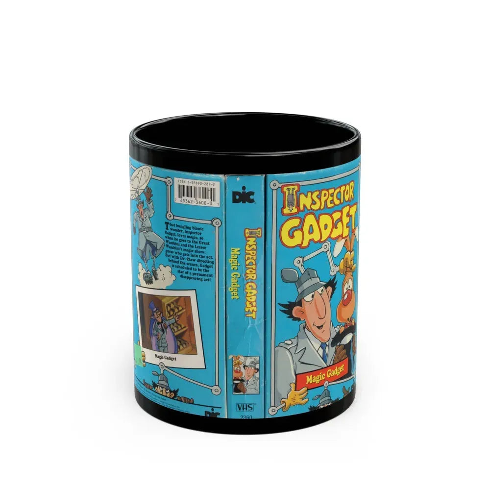INSPECTOR GADGET MAGIC GADGET (VHS COVER) - Black Coffee Mug 11oz - Go Mug Yourself