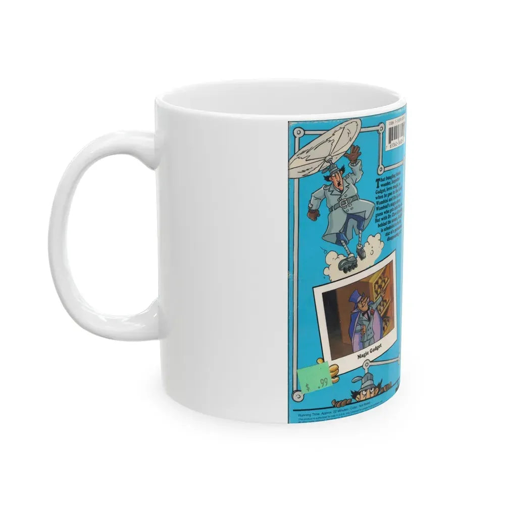 INSPECTOR GADGET MAGIC GADGET (VHS COVER) - White Coffee Mug - Go Mug Yourself