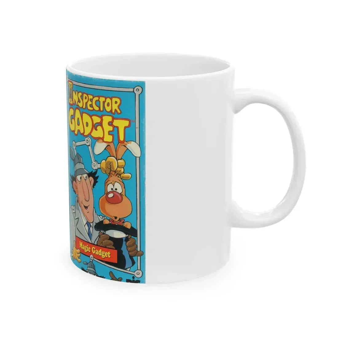 INSPECTOR GADGET MAGIC GADGET (VHS COVER) - White Coffee Mug - Go Mug Yourself