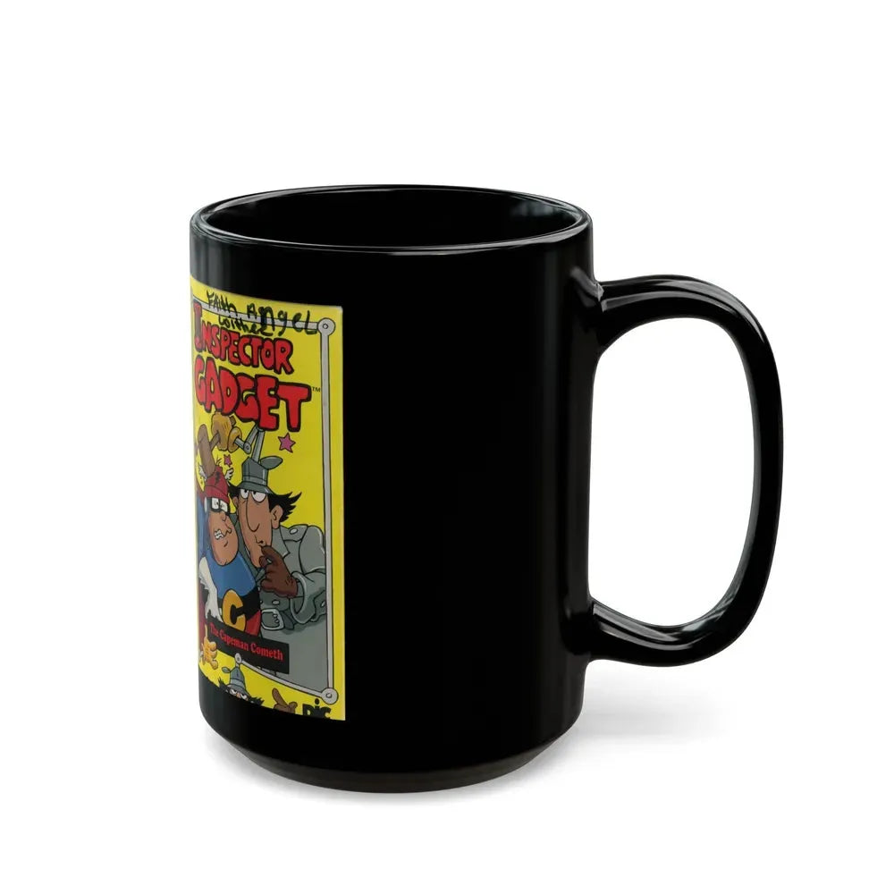 INSPECTOR GADGET THE CAPEMAN COMETH (VHS COVER) - Black Coffee Mug - Go Mug Yourself