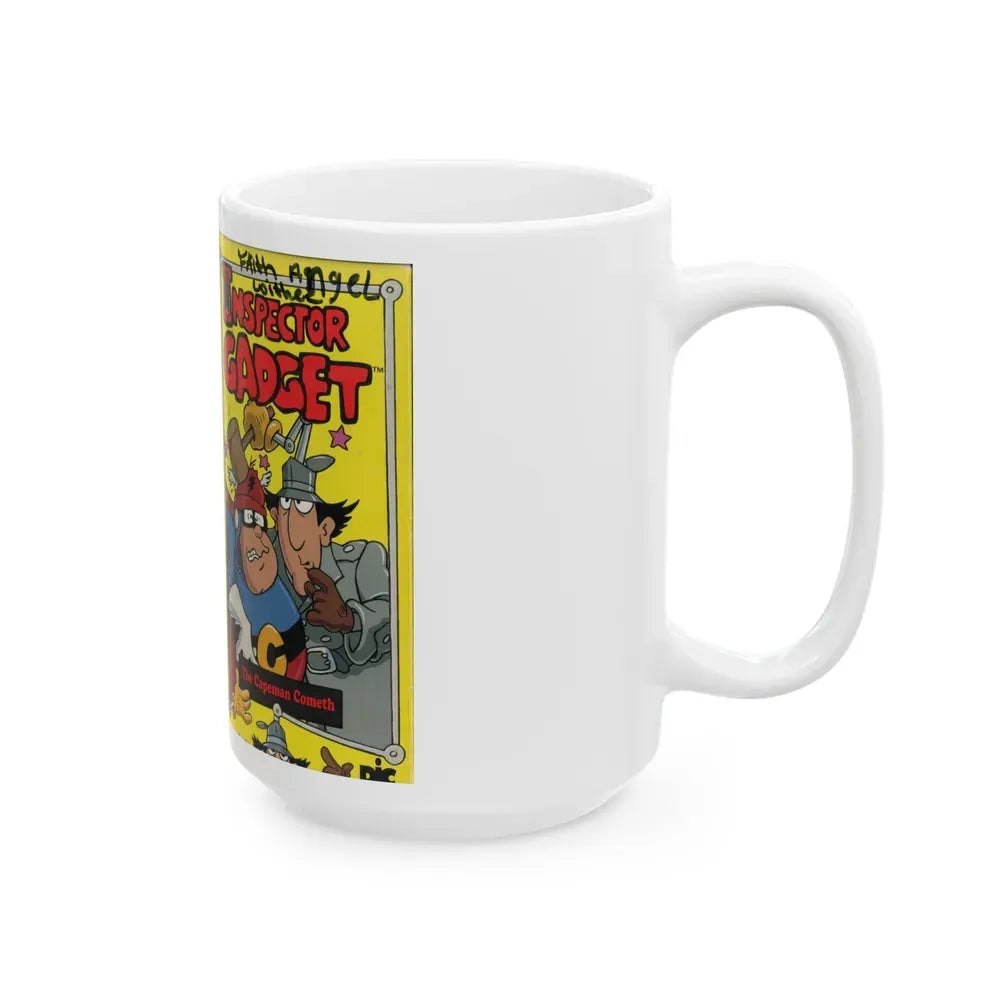 INSPECTOR GADGET THE CAPEMAN COMETH (VHS COVER) - White Coffee Mug - Go Mug Yourself
