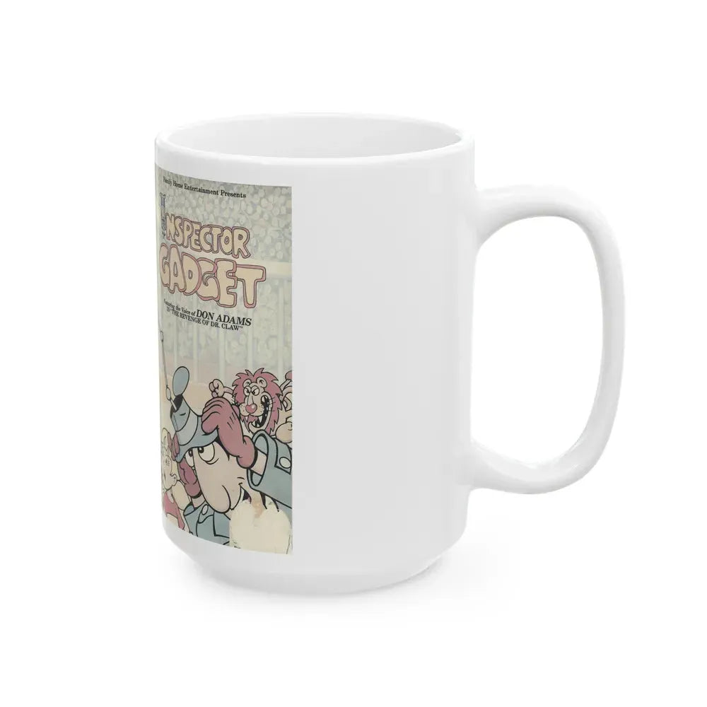INSPECTOR GADGET THE REVENGE OF DR CLAW (VHS COVER) - White Coffee Mug - Go Mug Yourself