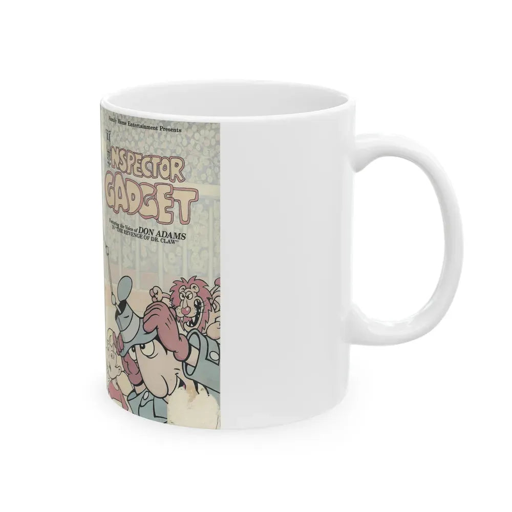 INSPECTOR GADGET THE REVENGE OF DR CLAW (VHS COVER) - White Coffee Mug - Go Mug Yourself