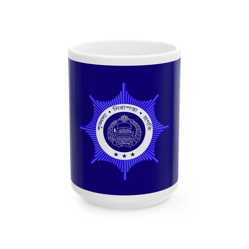 Inspector General of Police Bangladesh Flag (Bangladesh) White Coffee Mug 15oz - Go Mug Yourself