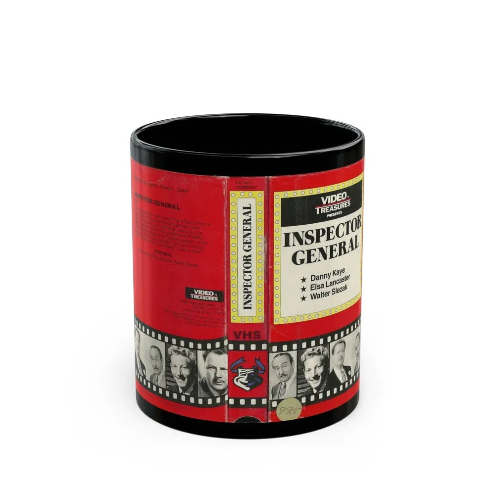INSPECTOR GENERAL VIDEO TREASURES (VHS COVER) - Black Coffee Mug 11oz - Go Mug Yourself