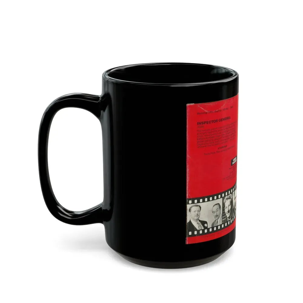 INSPECTOR GENERAL VIDEO TREASURES (VHS COVER) - Black Coffee Mug - Go Mug Yourself