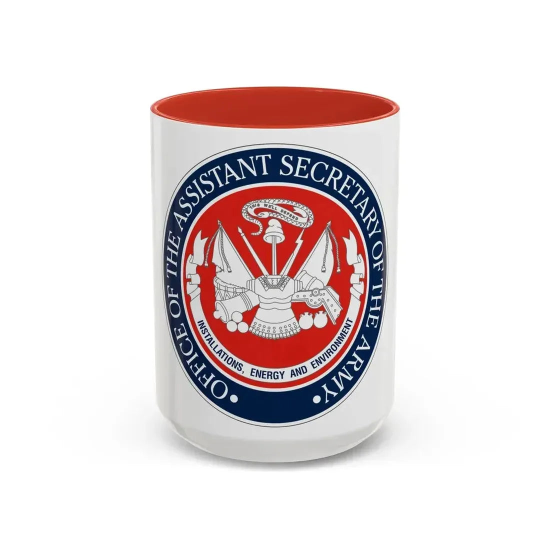 Installations Energy and Environment (U.S. Army) Accent Coffee Mug 15oz Red - Go Mug Yourself