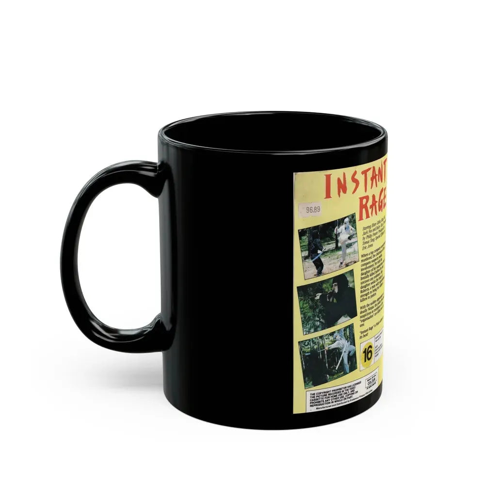INSTANT RAGE NINJA COLLECTION (VHS COVER) - Black Coffee Mug - Go Mug Yourself