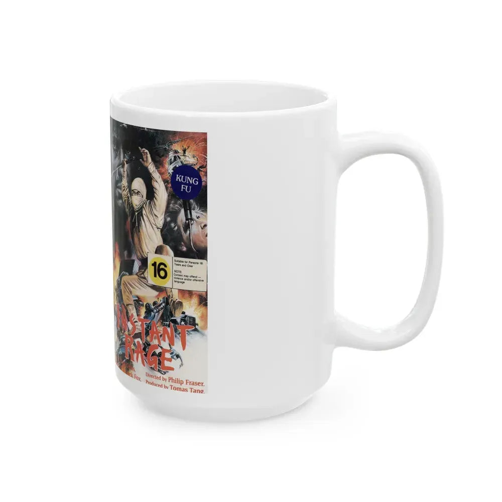 INSTANT RAGE NINJA COLLECTION (VHS COVER) - White Coffee Mug - Go Mug Yourself