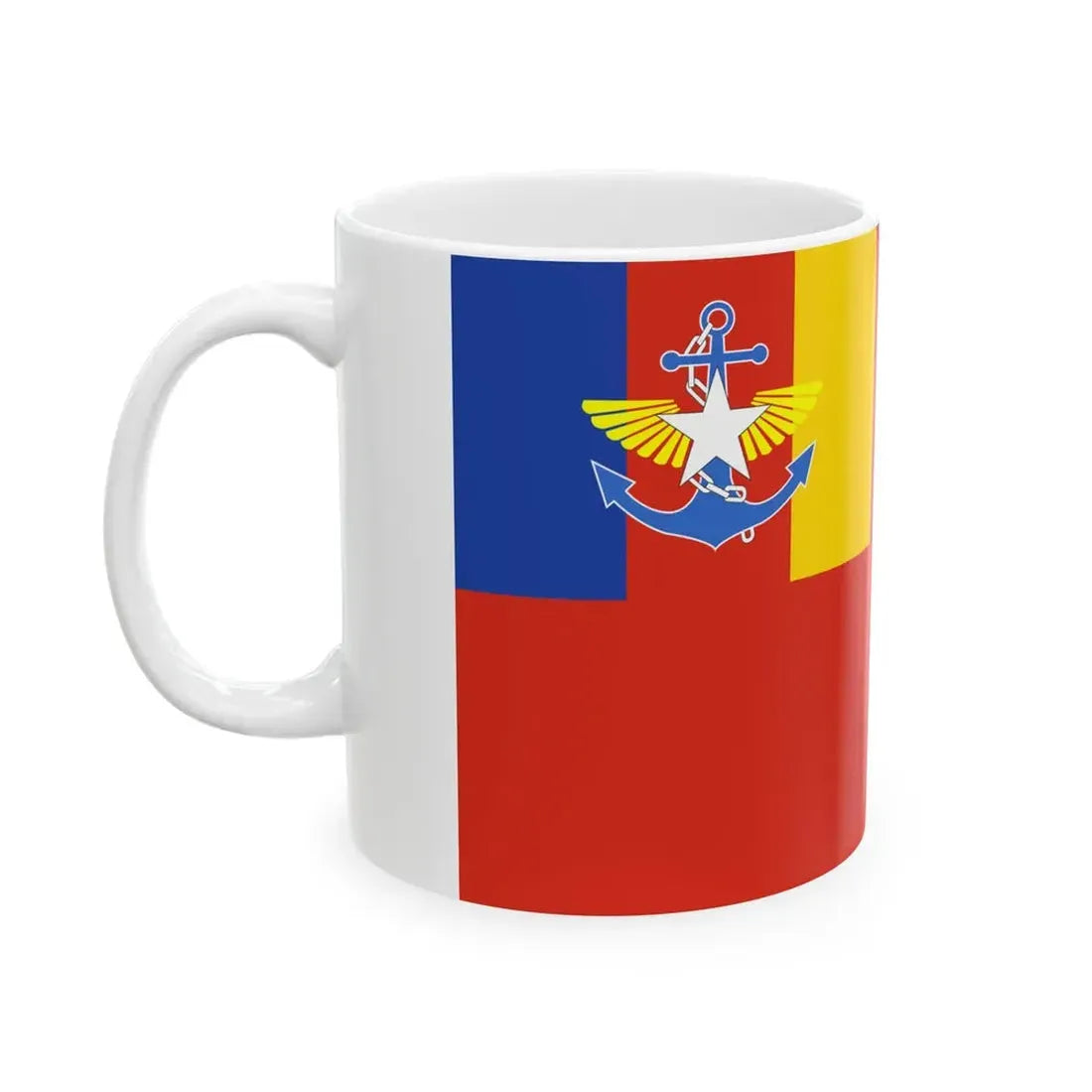 Intake Flag of the Defence Services Academy (Myanmar) White Coffee Mug - Go Mug Yourself