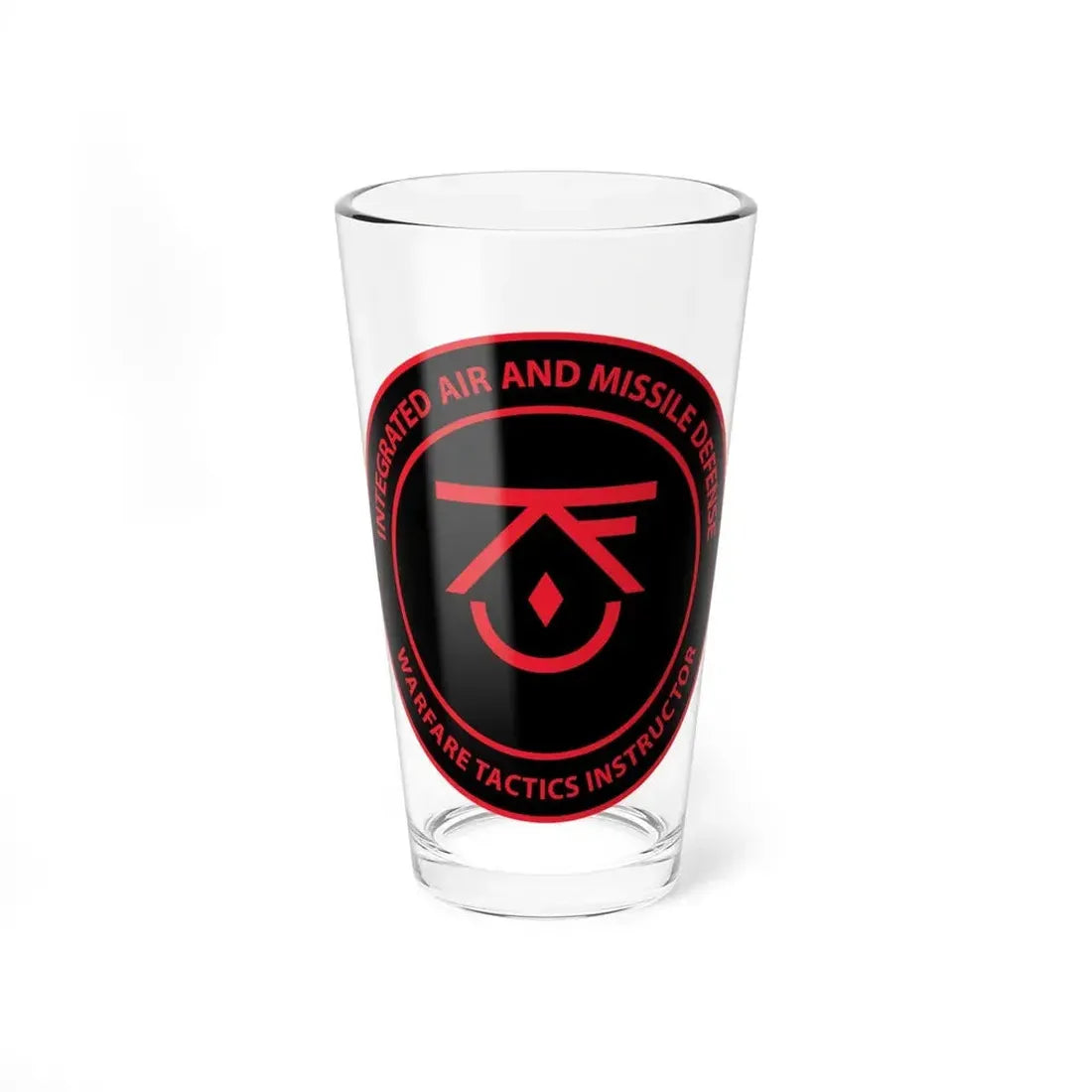 Integrated Air & Missile Defense Warfare Tactics Instructor IAMD WTI (U.S. Navy) Pint Glass 16oz 16oz - Go Mug Yourself