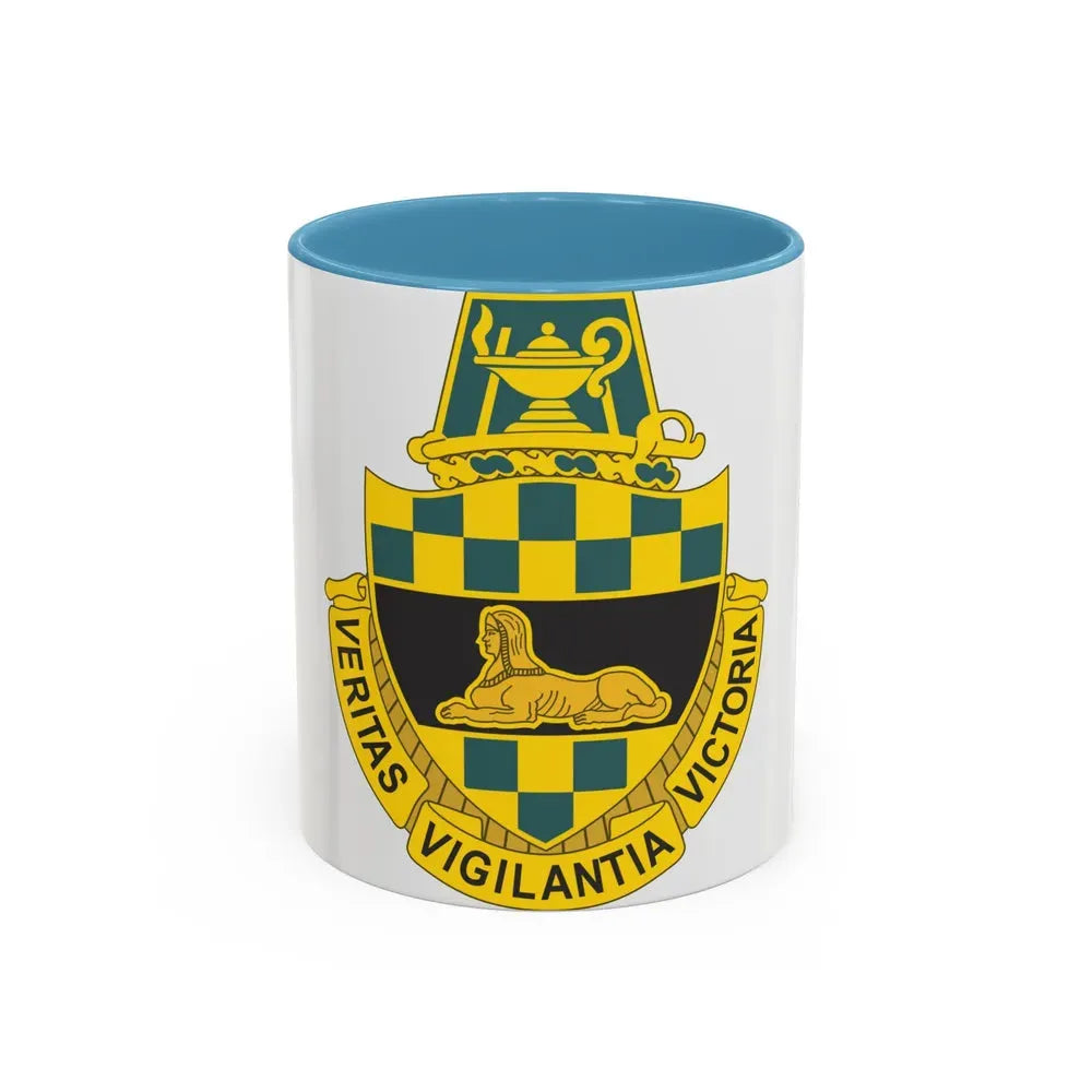 Intelligence Center and School (U.S. Army) Accent Coffee Mug 11oz Light Blue - Go Mug Yourself