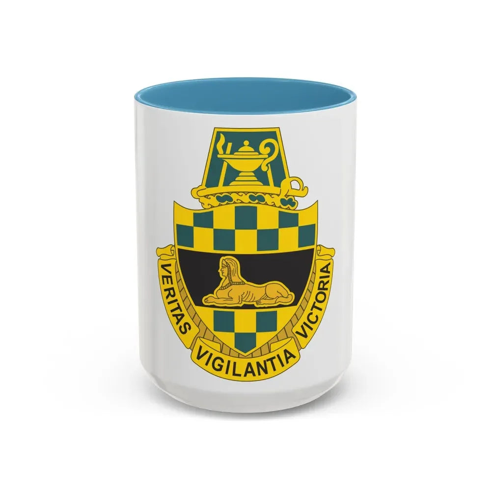Intelligence Center and School (U.S. Army) Accent Coffee Mug 15oz Light Blue - Go Mug Yourself