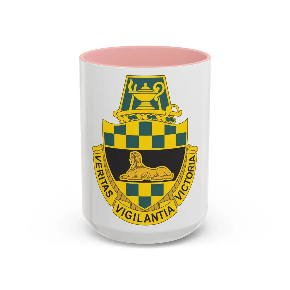 Intelligence Center and School (U.S. Army) Accent Coffee Mug 15oz Pink - Go Mug Yourself
