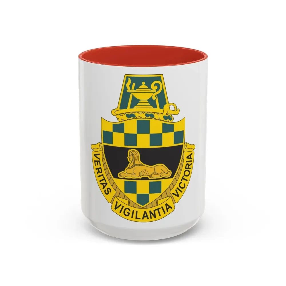 Intelligence Center and School (U.S. Army) Accent Coffee Mug 15oz Red - Go Mug Yourself