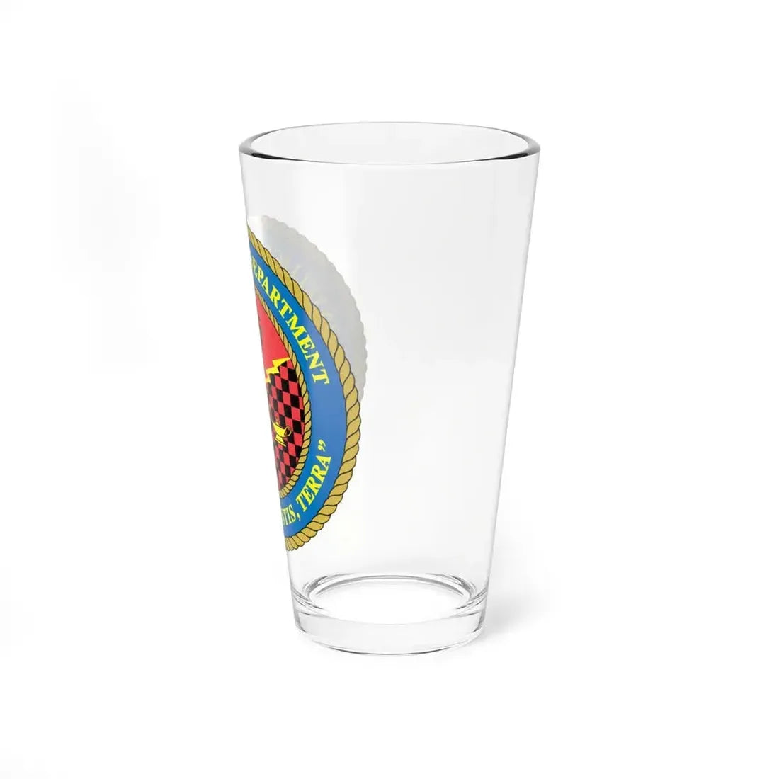 Intelligence Department Tempestus Hostis Terra (USMC) Pint Glass 16oz - Go Mug Yourself