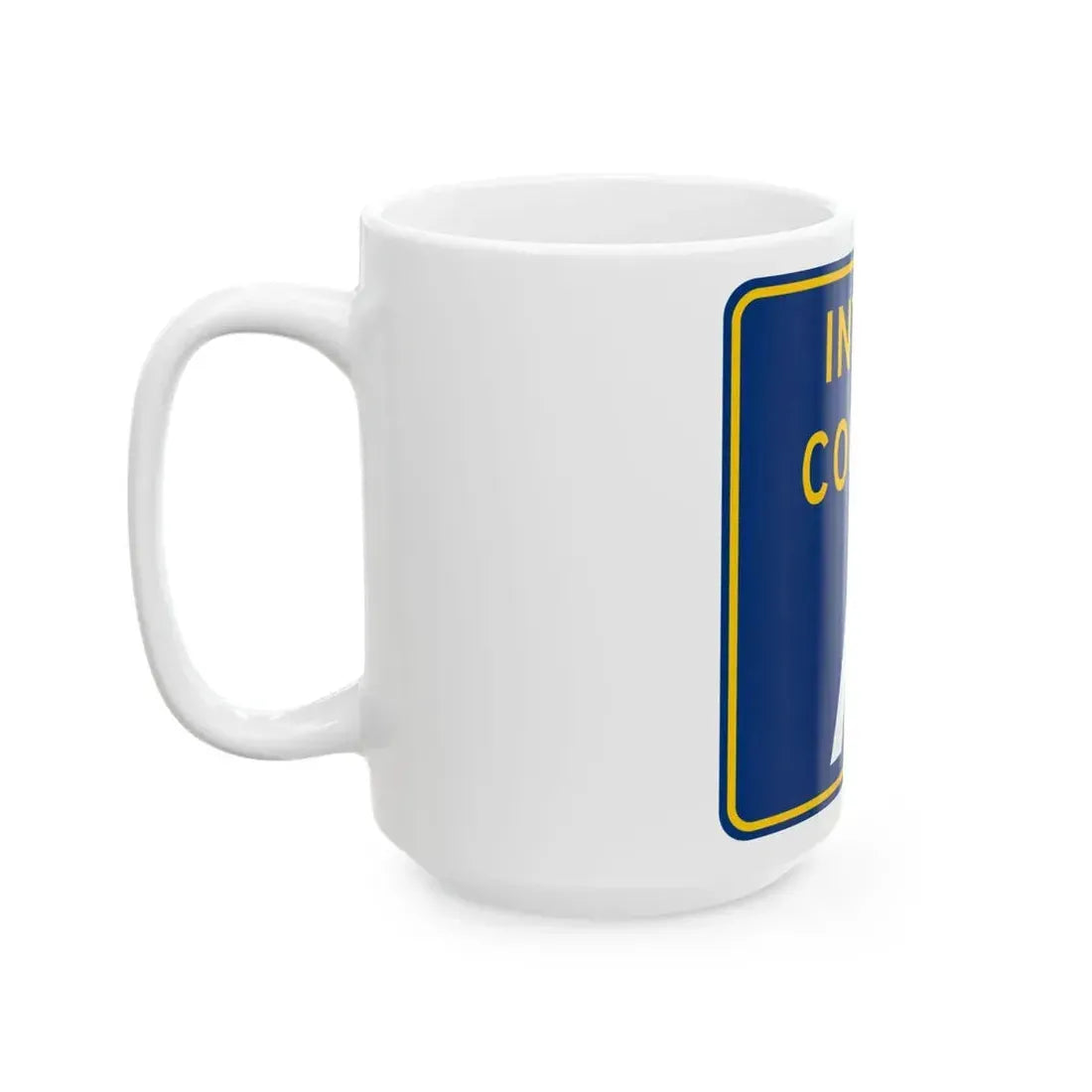Inter County Route A MN (Minnesota) (Road Sign) White Coffee Mug - Go Mug Yourself