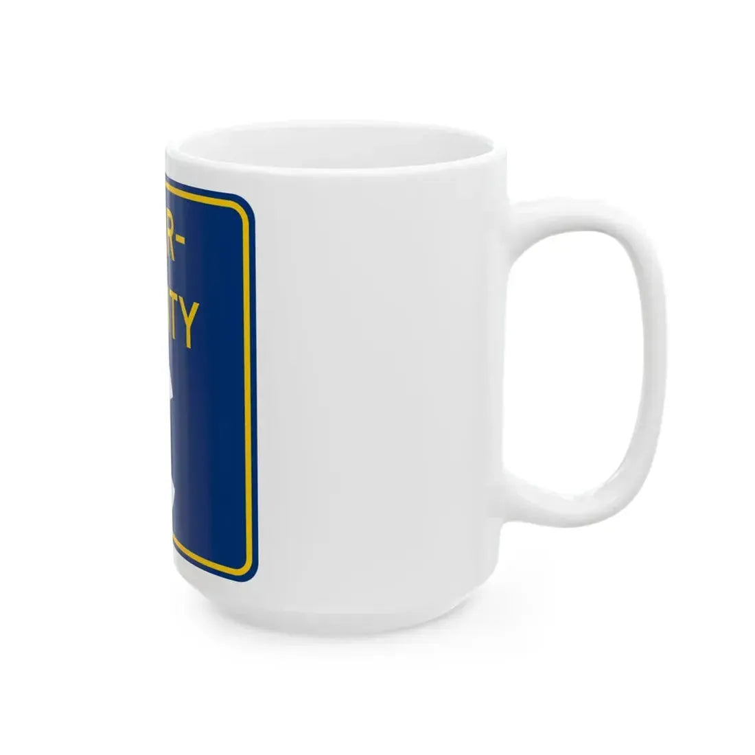 Inter County Route C MN (Minnesota) (Road Sign) White Coffee Mug - Go Mug Yourself