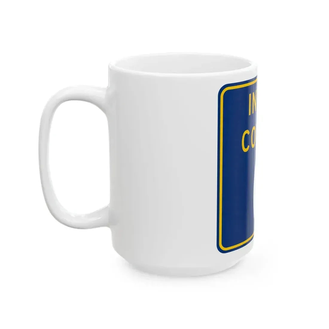Inter County Route G MN (Minnesota) (Road Sign) White Coffee Mug - Go Mug Yourself