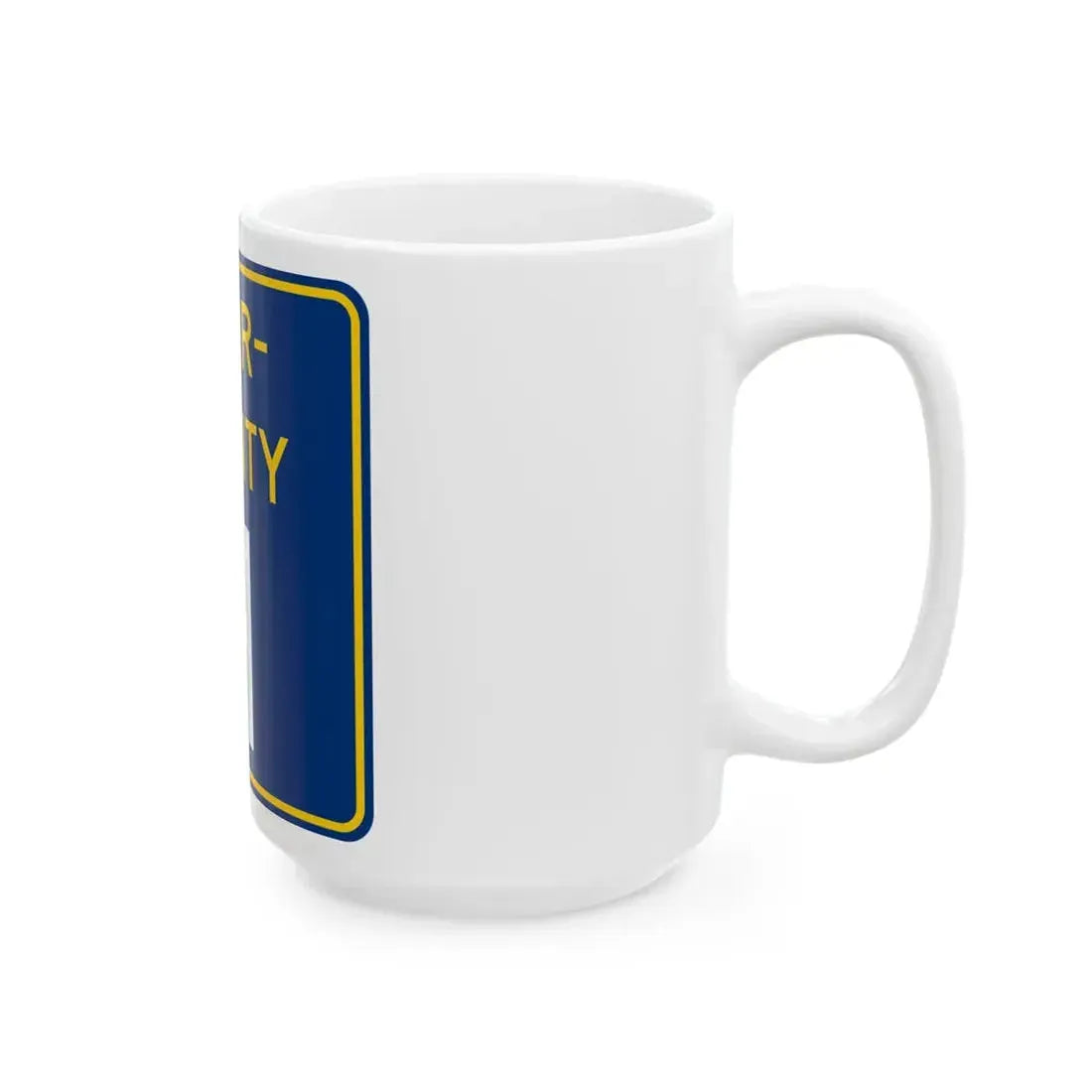 Inter County Route H MN (Minnesota) (Road Sign) White Coffee Mug - Go Mug Yourself