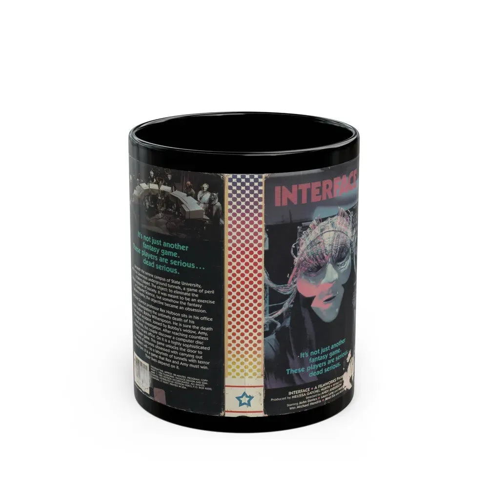 INTERFACE (VHS COVER) - Black Coffee Mug 11oz - Go Mug Yourself