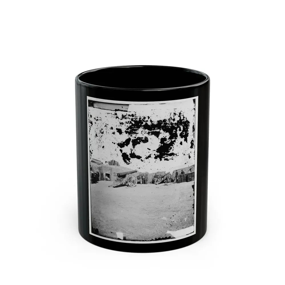 Interior Of Fort Putnam On Morris Island (U.S. Civil War) Black Coffee Mug 11oz - Go Mug Yourself