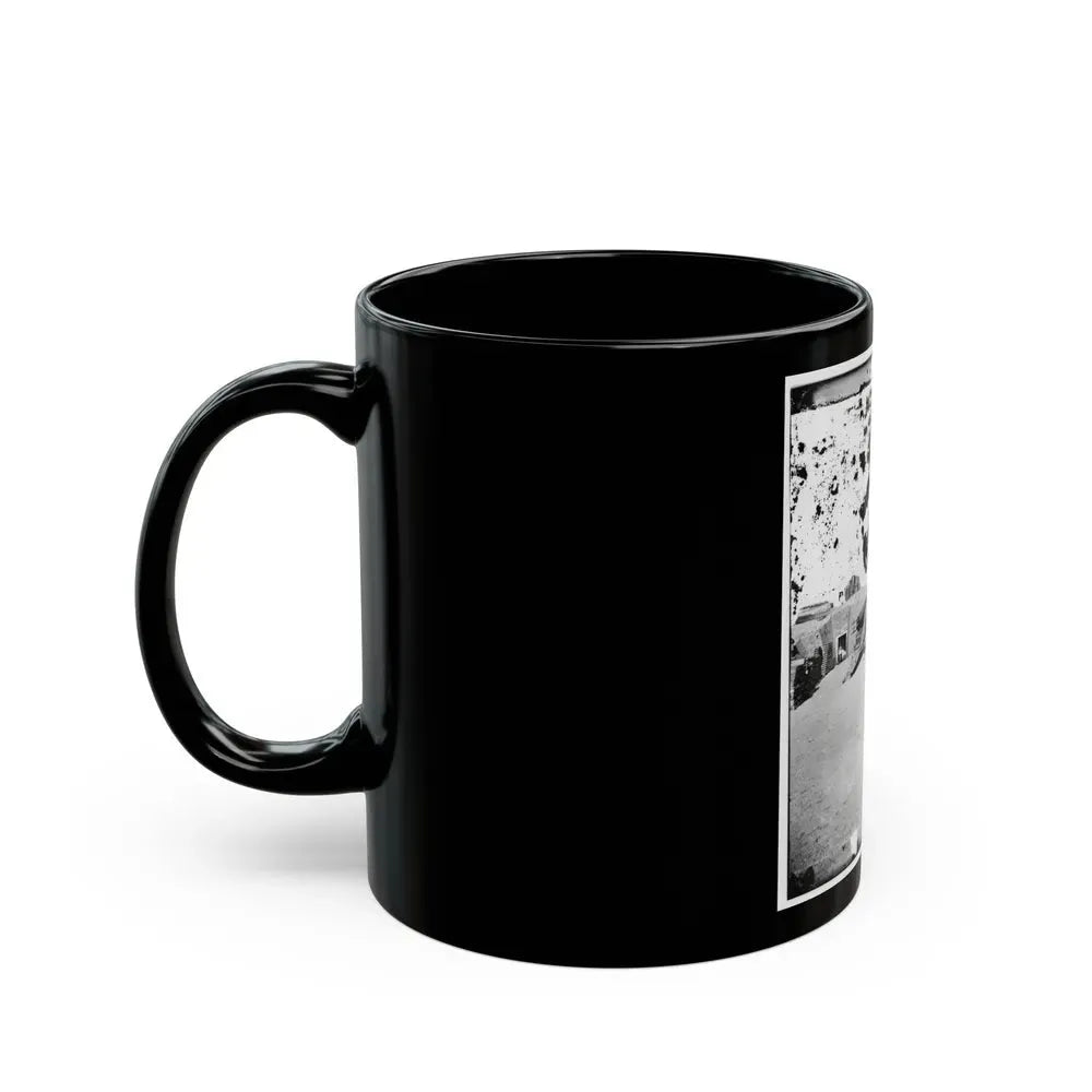 Interior Of Fort Putnam On Morris Island (U.S. Civil War) Black Coffee Mug - Go Mug Yourself