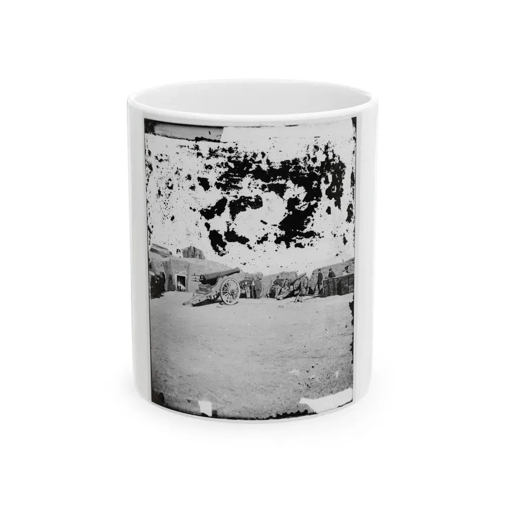 Interior Of Fort Putnam On Morris Island (U.S. Civil War) White Coffee Mug 11oz - Go Mug Yourself