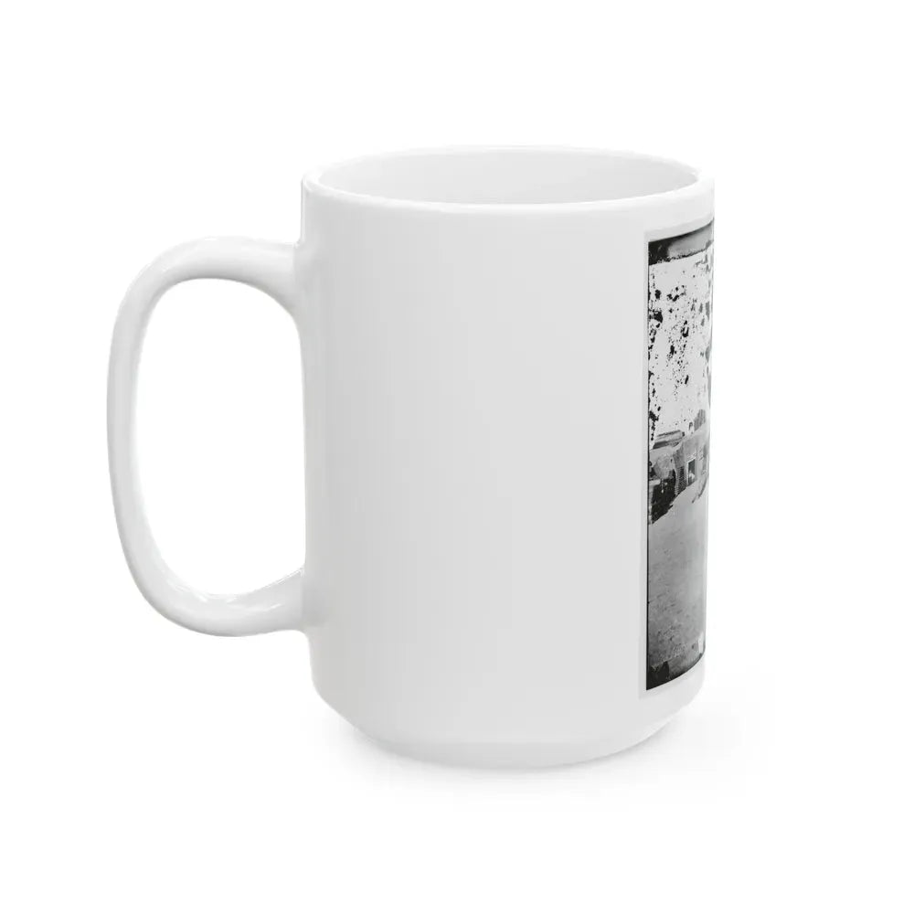 Interior Of Fort Putnam On Morris Island (U.S. Civil War) White Coffee Mug - Go Mug Yourself