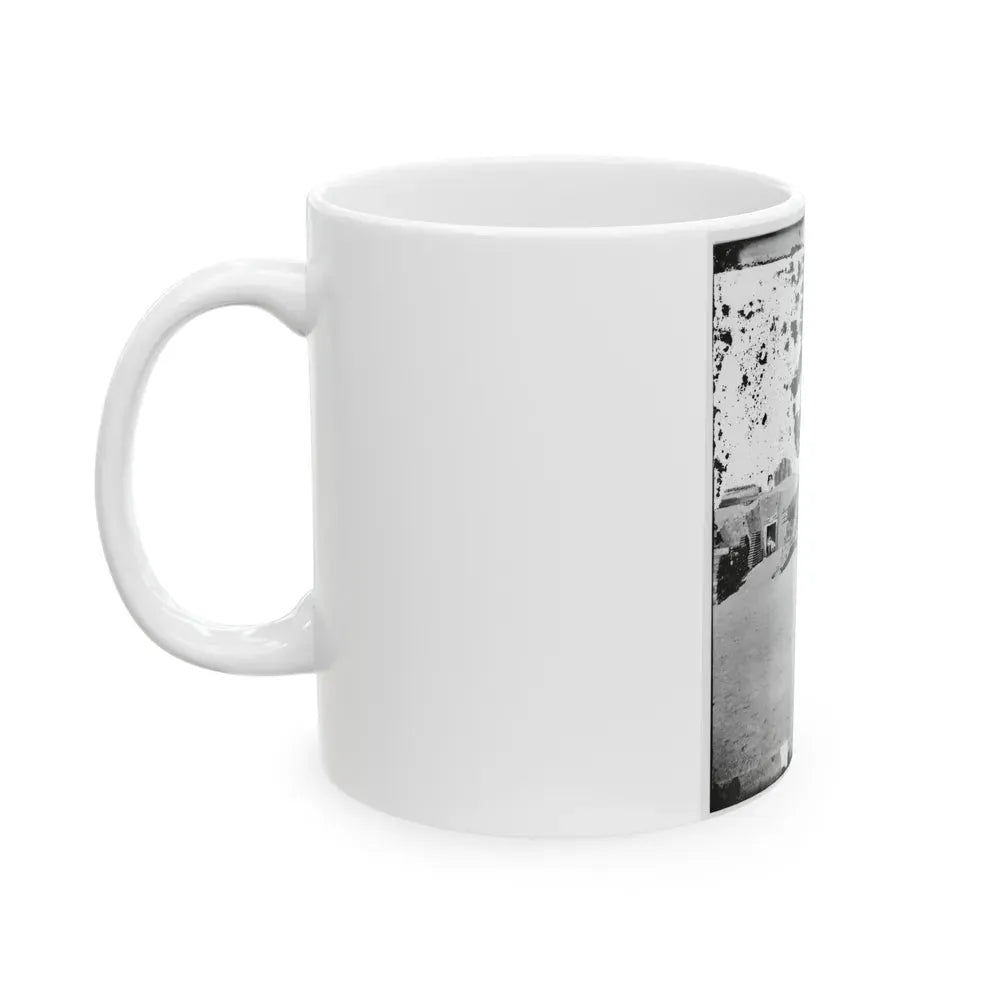 Interior Of Fort Putnam On Morris Island (U.S. Civil War) White Coffee Mug - Go Mug Yourself