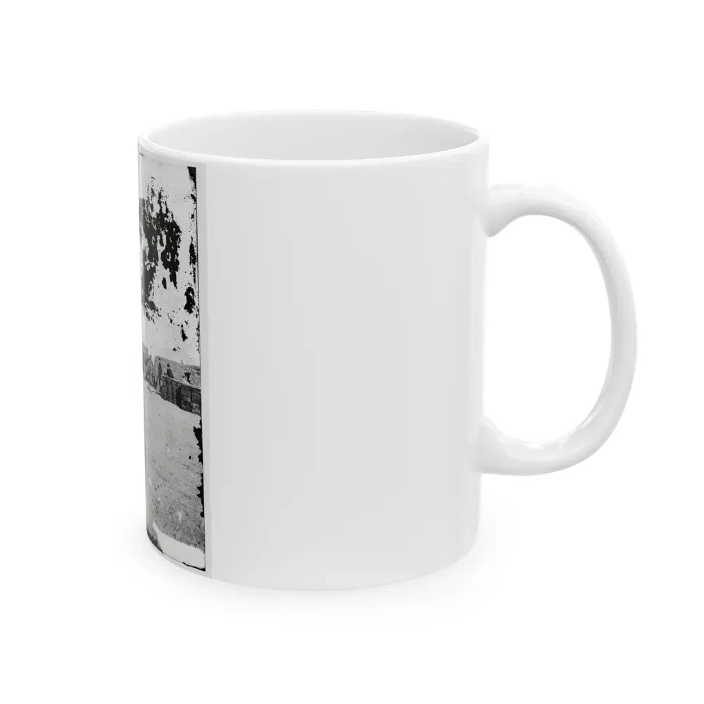 Interior Of Fort Putnam On Morris Island (U.S. Civil War) White Coffee Mug - Go Mug Yourself
