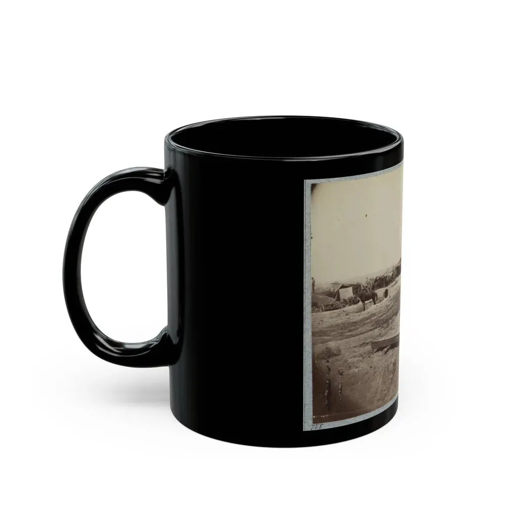 Interior View Of Rebel Fort In Front Of Petersburg Works, Manned By Cowan's Independent Battery, 1st N.Y., 24th June, 1864 (U.S. Civil War) Black Coffee Mug - Go Mug Yourself