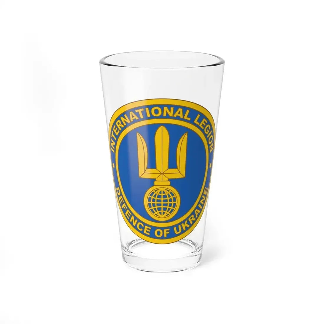 International Legion of Territorial Defense of Ukraine (Ukraine) Pint Glass 16oz 16oz - Go Mug Yourself