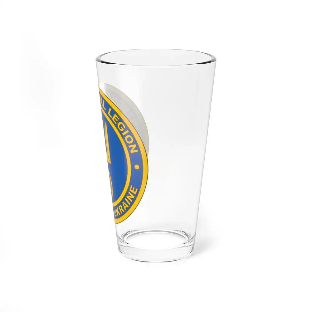 International Legion of Territorial Defense of Ukraine (Ukraine) Pint Glass 16oz - Go Mug Yourself