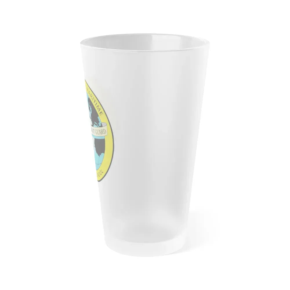 International Maritime Officers School USCG (U.S. Coast Guard) Frosted Pint Glass 16oz - Go Mug Yourself