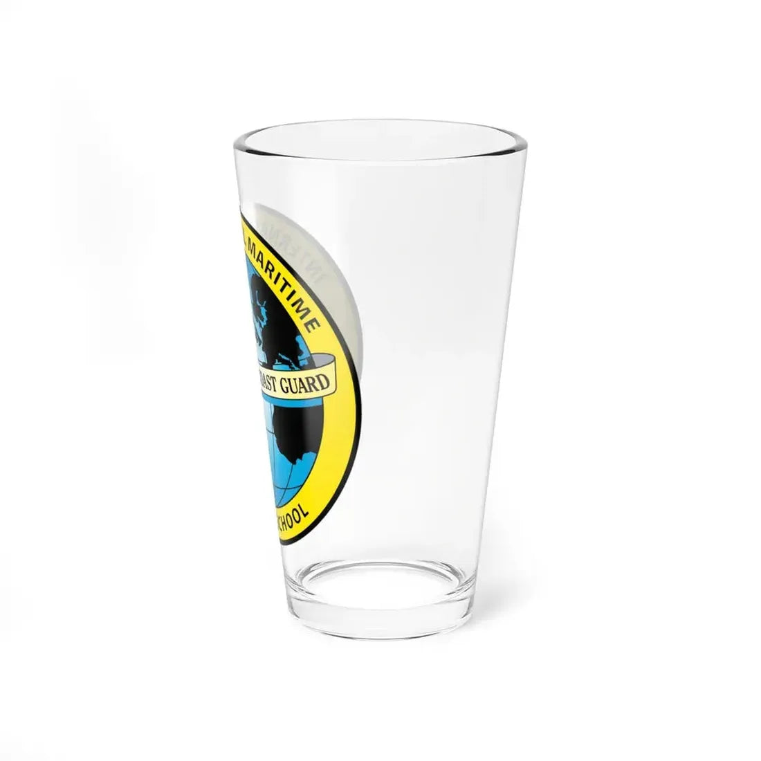 International Maritime Officers School USCG (U.S. Coast Guard) Pint Glass 16oz - Go Mug Yourself