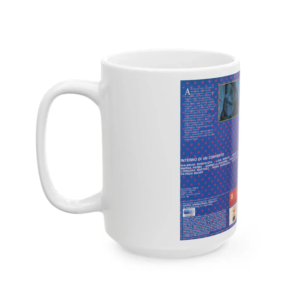 INTERNO DI UN CONVENTO (VHS COVER) - White Coffee Mug - Go Mug Yourself