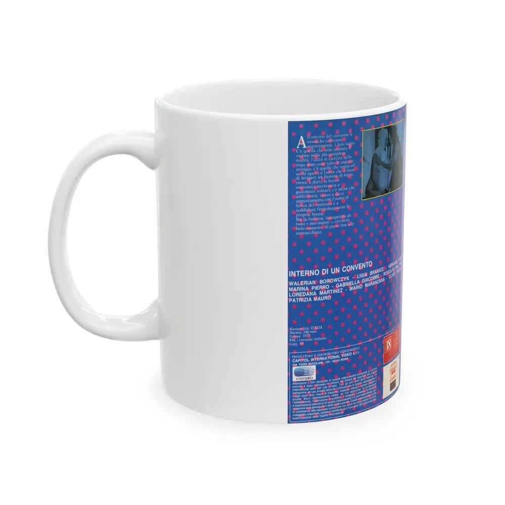 INTERNO DI UN CONVENTO (VHS COVER) - White Coffee Mug - Go Mug Yourself