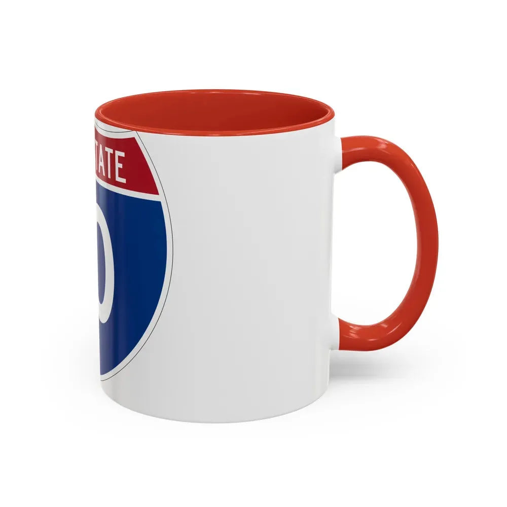 Interstate 10 (U.S. Highways) Accent Coffee Mug - Go Mug Yourself