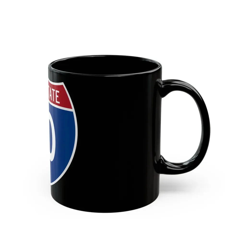 Interstate 10 (U.S. Highways) Black Coffee Mug - Go Mug Yourself